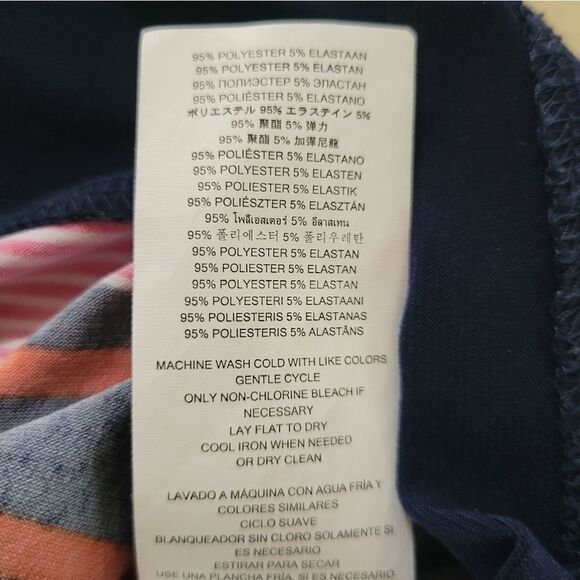 MICHAEL Michael Kors Abbey Striped Short Sleeve Shift Crew Dress - Picture 14 of 15